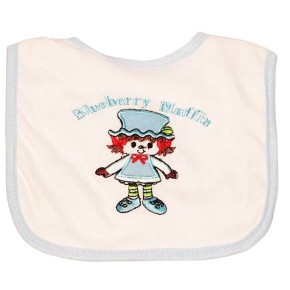 Vintage Blueberry Muffin Baby Bib Feeding Apron - From Strawberry Shortcake 2011 - Picture 1 of 3